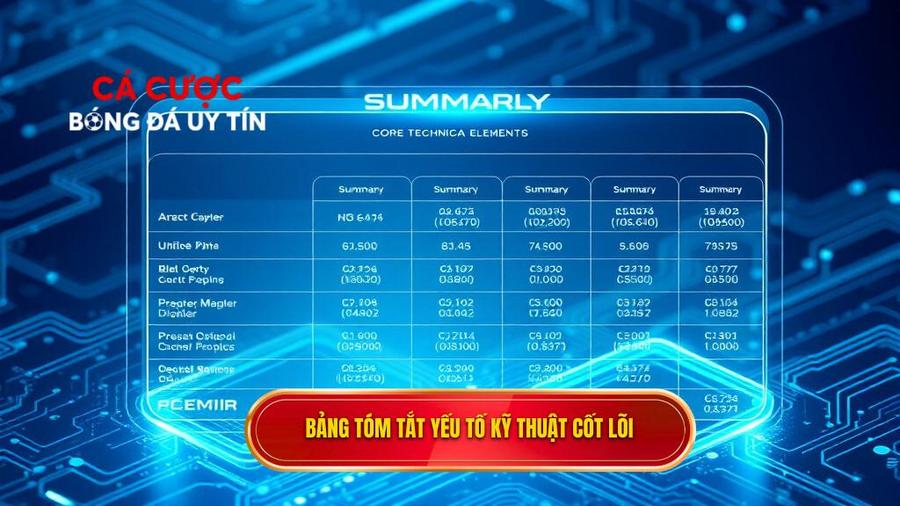 Bảng tóm tắt các yếu tố kỹ thuật cốt lõi