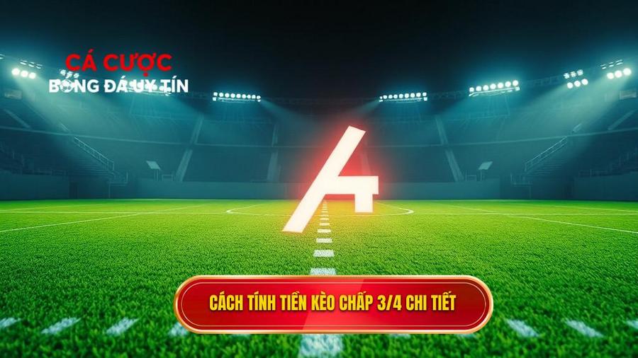 Cách tính tiền thắng thua khi chơi Kèo chấp 3/4 (0.75)