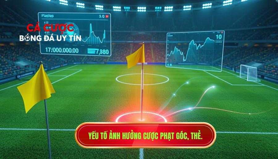 3. Yếu tố ảnh hưởng cược phạt góc, thẻ.